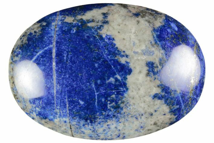 Polished Lapis Lazuli Palm Stone - Pakistan #187654
